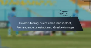 Hakimis bidrag: Succes med landsholdet, Fremragende præstationer, Æresbevisninger