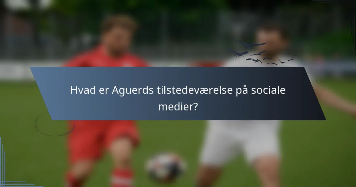Hvad er Aguerds tilstedeværelse på sociale medier?